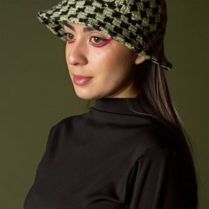 Brimless bucket hat