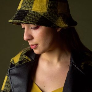 Brimless bucket hat