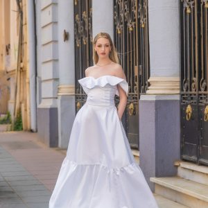 Vestido Novia Volante