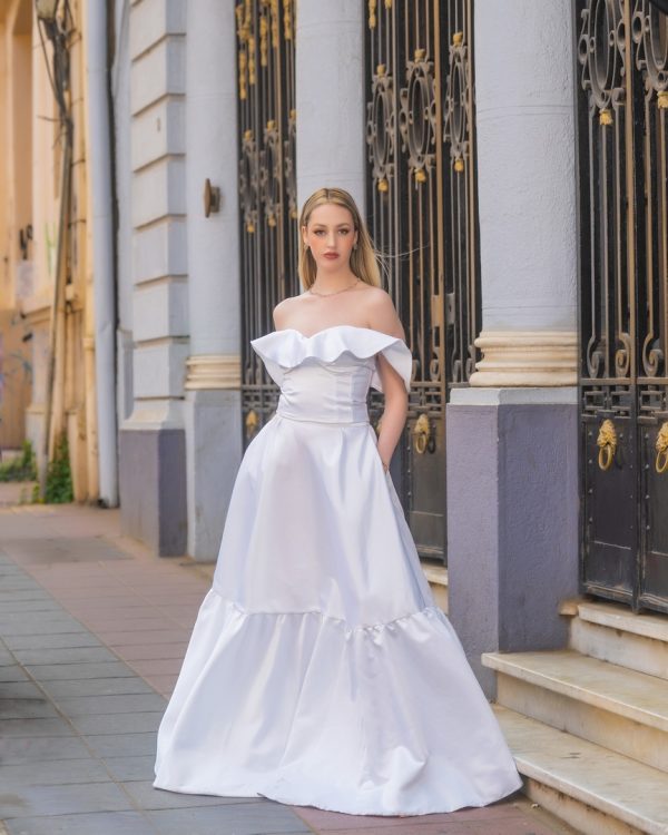 Vestido Novia Volante